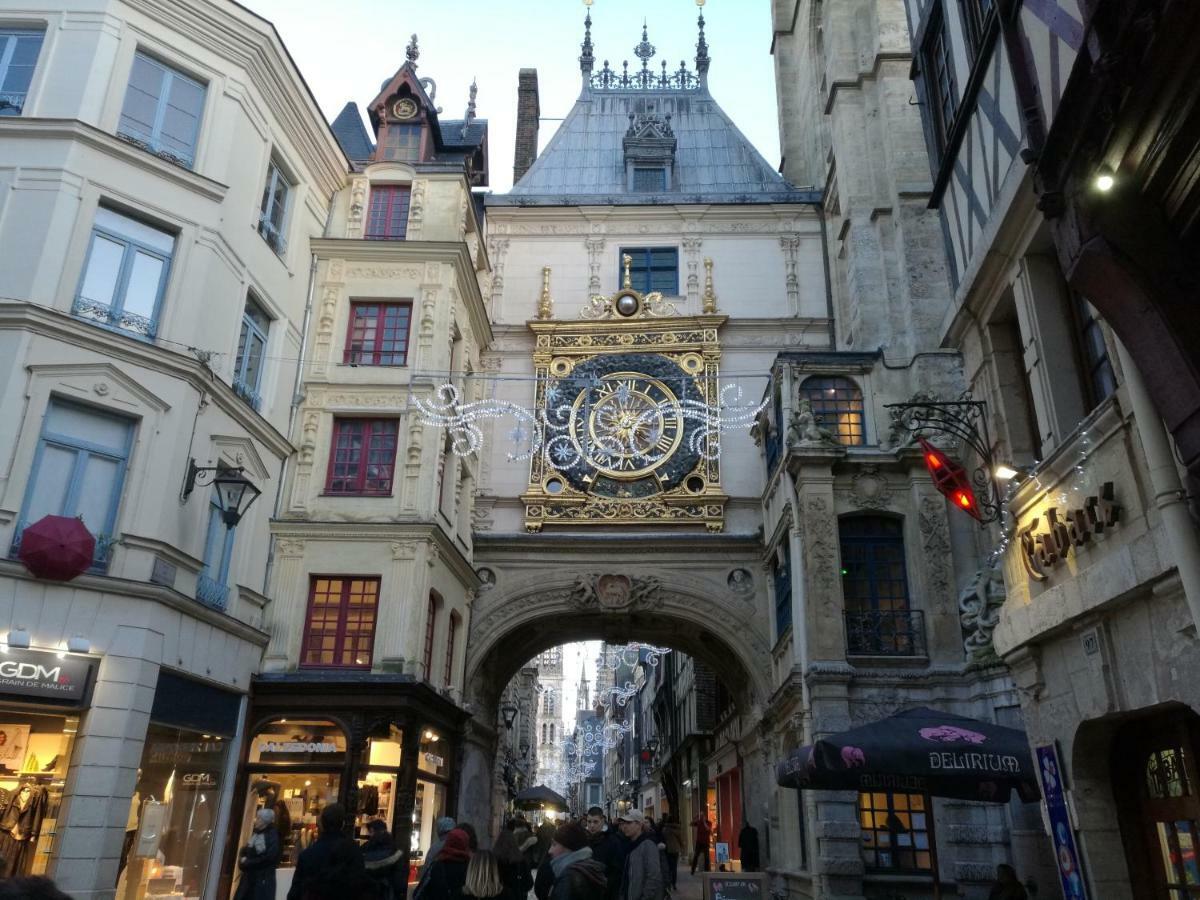 Grand Appartement Proche Chu Rouen Bagian luar foto